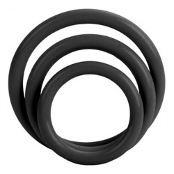 Tri Rings Set Anneaux Noirs