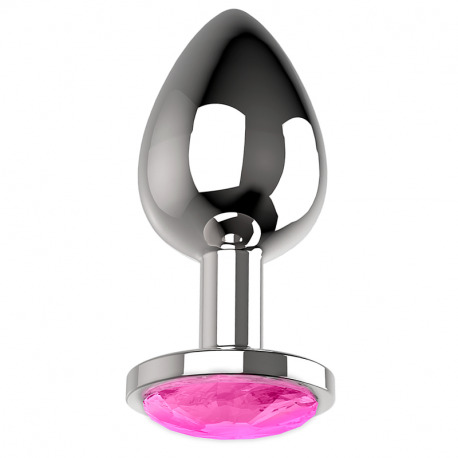 Plug Anal de Metal Talla L Rosa