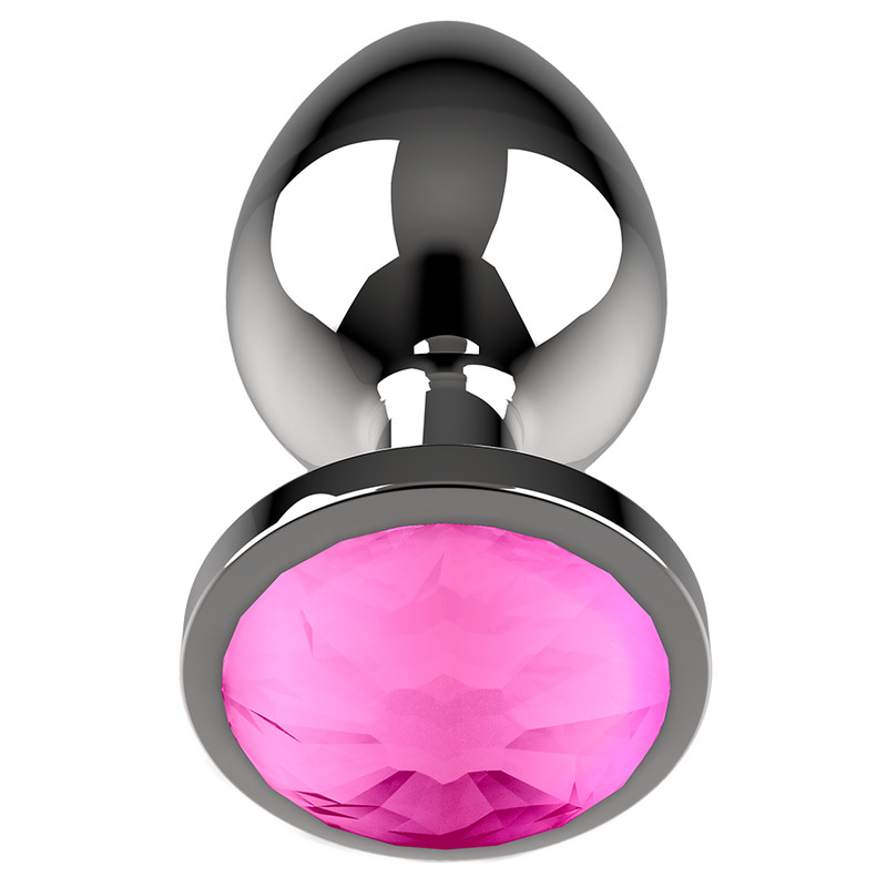 Plug Anal de Metal Talla L Rosa