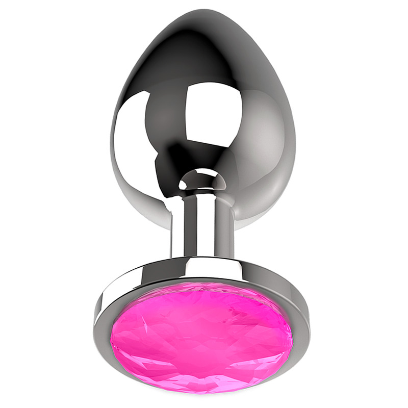 Plug Anal de Metal Talla L Rosa