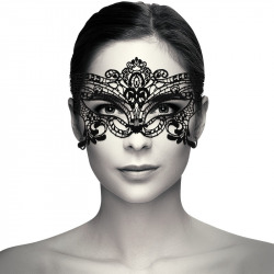 Masque Dentelle Noir Géométrique