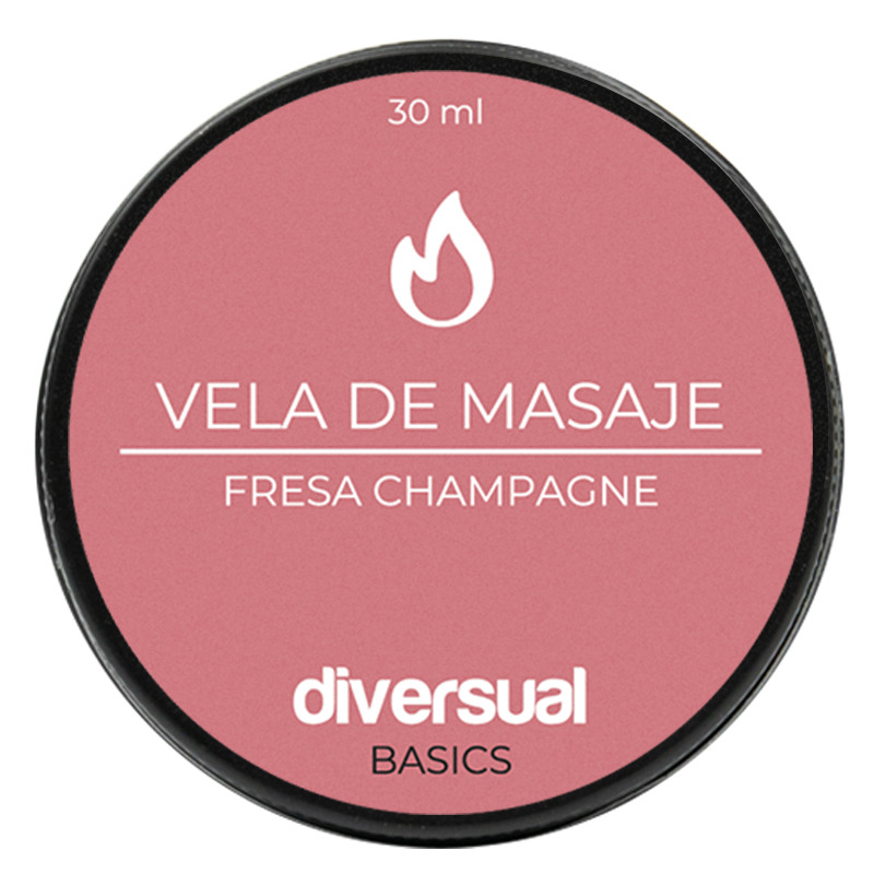 Vela de Masaje Fresa y Champagne 30 ml