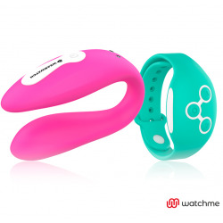 Dual Watchme Fuchsia Aquamarine