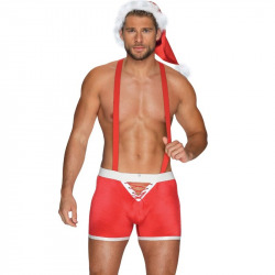 M. Claus Boxer Bretelles et casquette