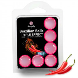 Set 6 Brazilian Balls Triple Effet