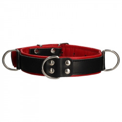 Collier de bondage rouge de luxe