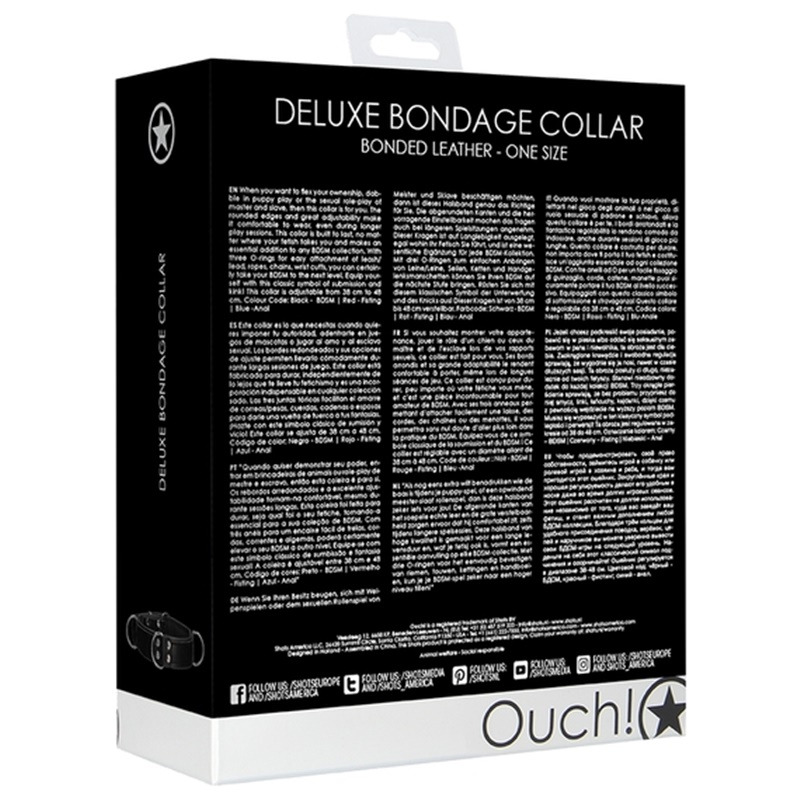 Collar Bondage Deluxe Negro