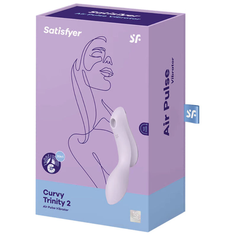 Curvy Trinity 2 Succionador Insertable Lila