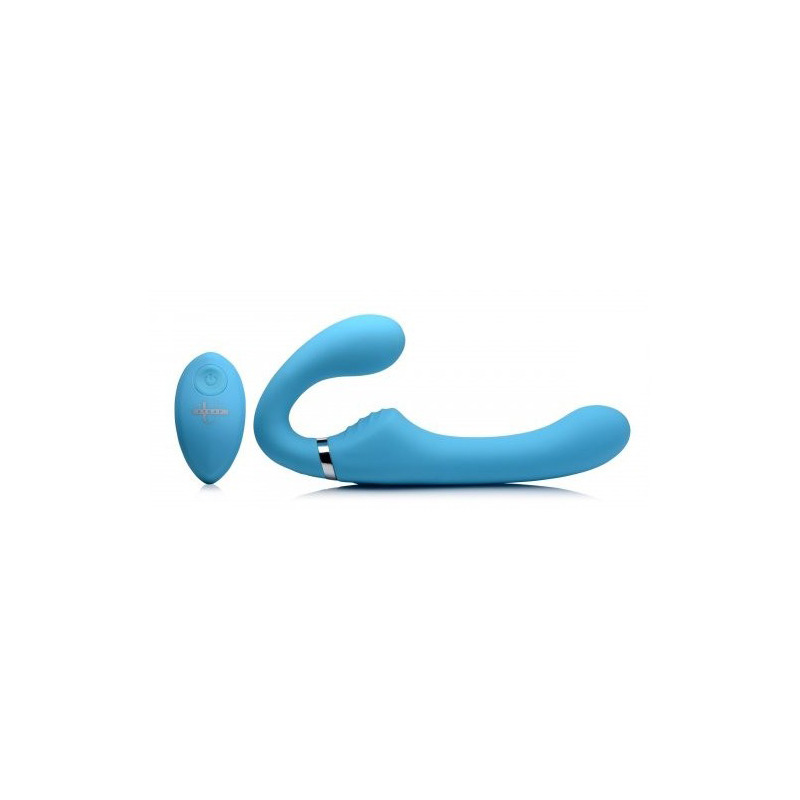 Arnés Doble Silicona USB con Mando Azul