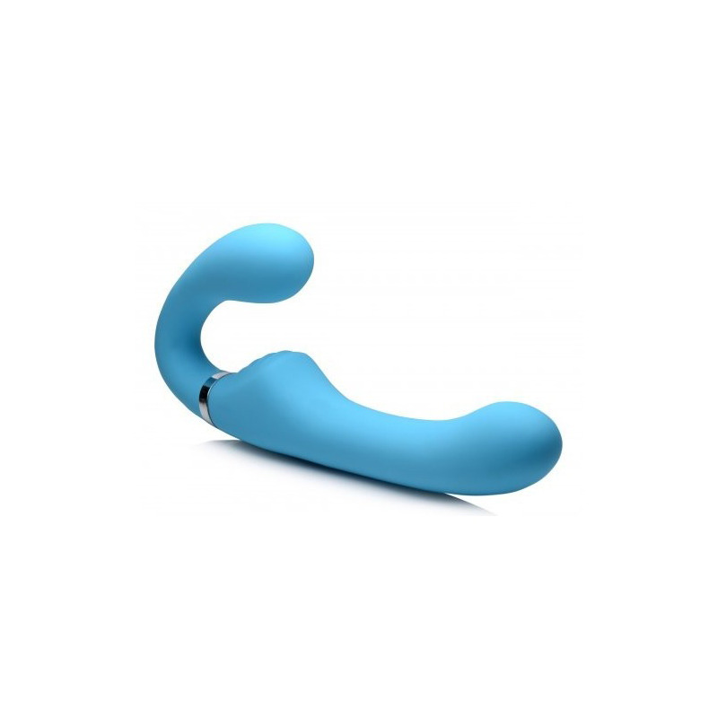 Arnés Doble Silicona USB con Mando Azul
