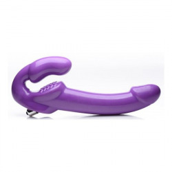 Harnais Double Vibration Revolver Thick Lilas