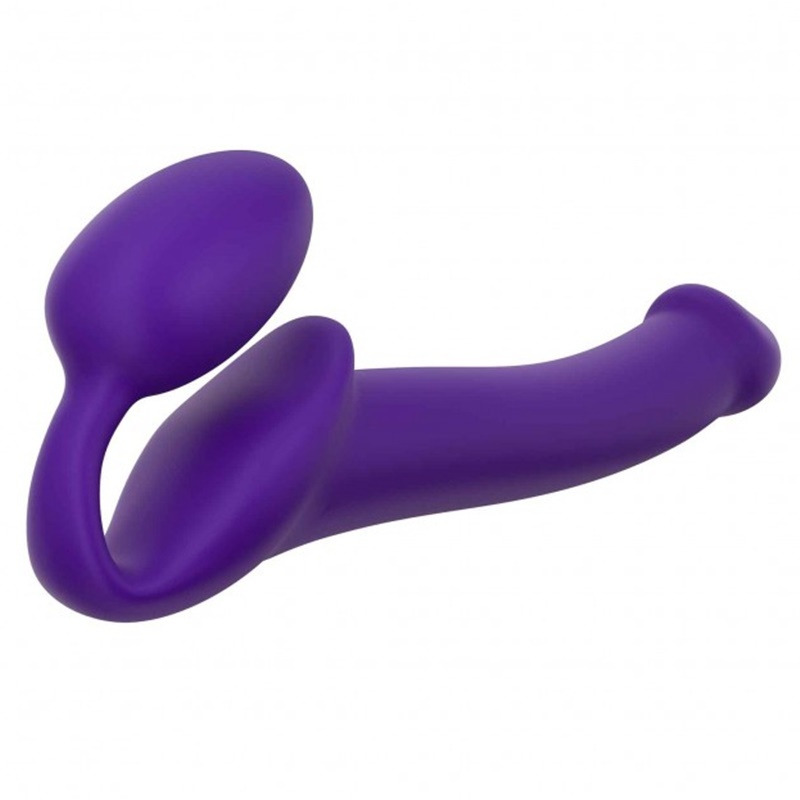 Arnés con Dildo Flexible Morado