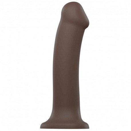 Dildo con Ventosa Dual Density Marrón XL