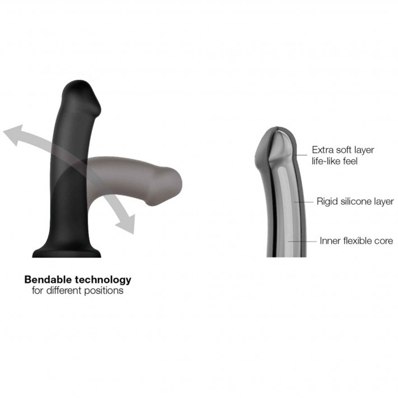 Dildo Dual Density Negro L