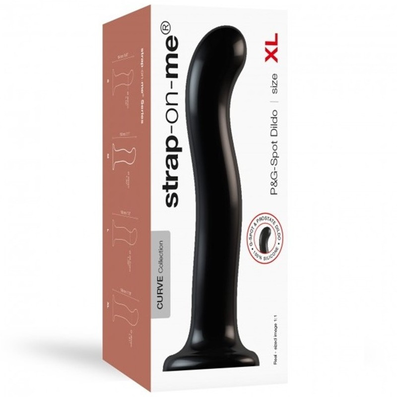 Dildo Estimulador Punto P/G Negro XL