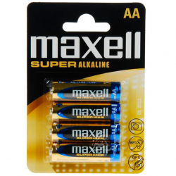 Maxell Pilas Super Alcalinas AA LR6 4 Uds