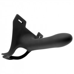 Zoro Pene Silicona Arnés Negro 14 cm