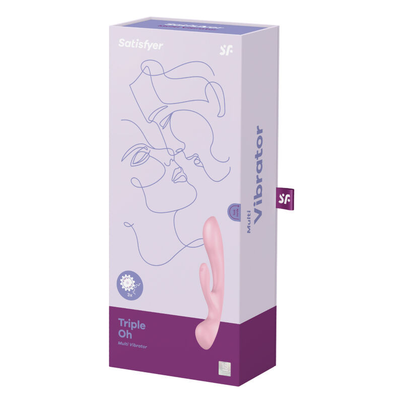 Satisfyer Triple Oh! Rosa