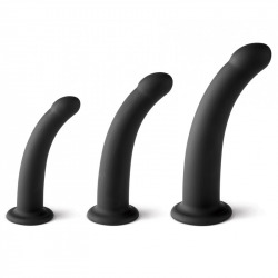 Set de 3 Dildos Taille S / M / L Noirs