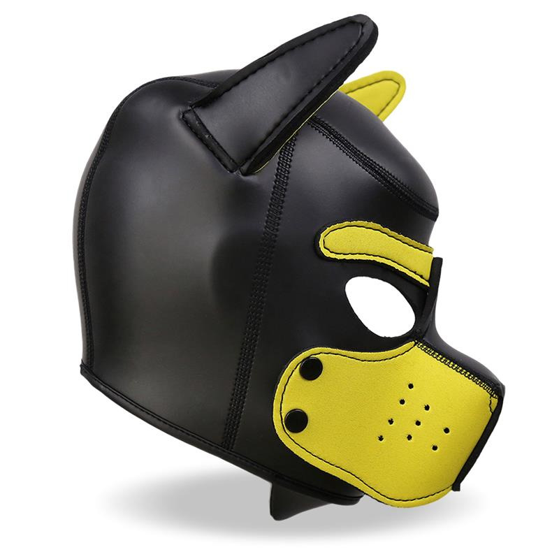 Hound Máscara de Perro Negro/Amarillo