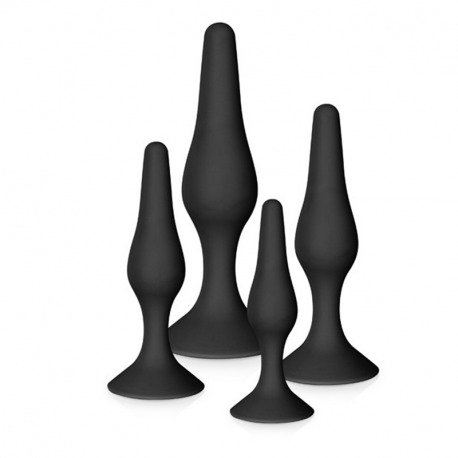 Kit Anal x4 Silicona Negro