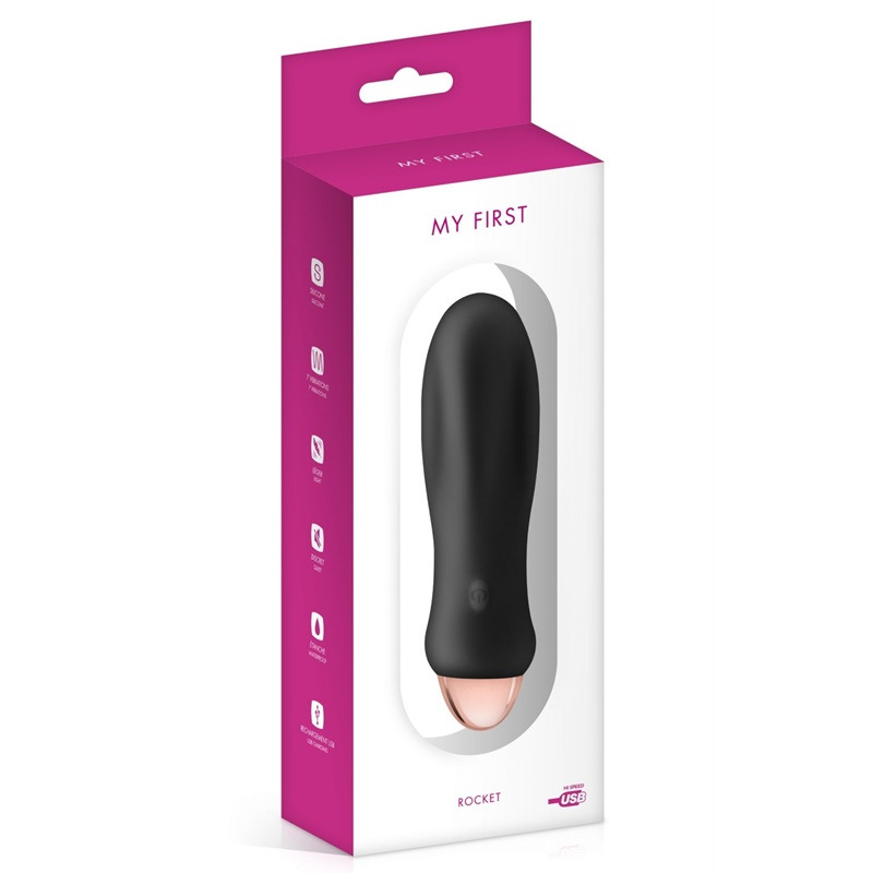 Mini Vibrador Rocket Negro