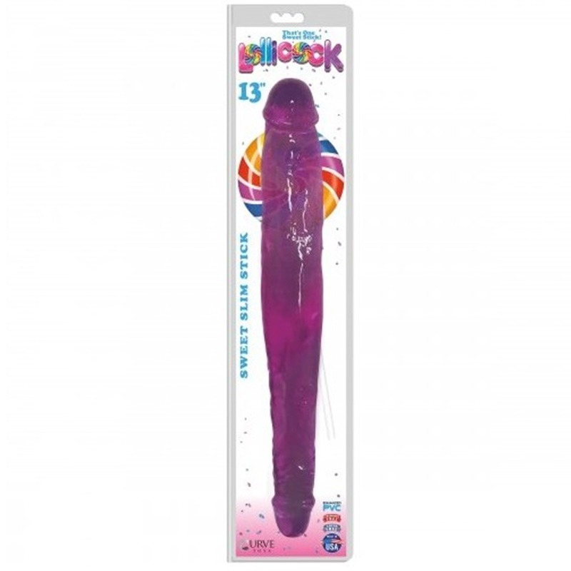 Dildo Doble Slim Stick 33 cm Morado