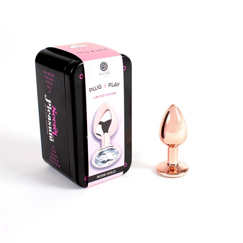 Plug Anal Oro Rosa S