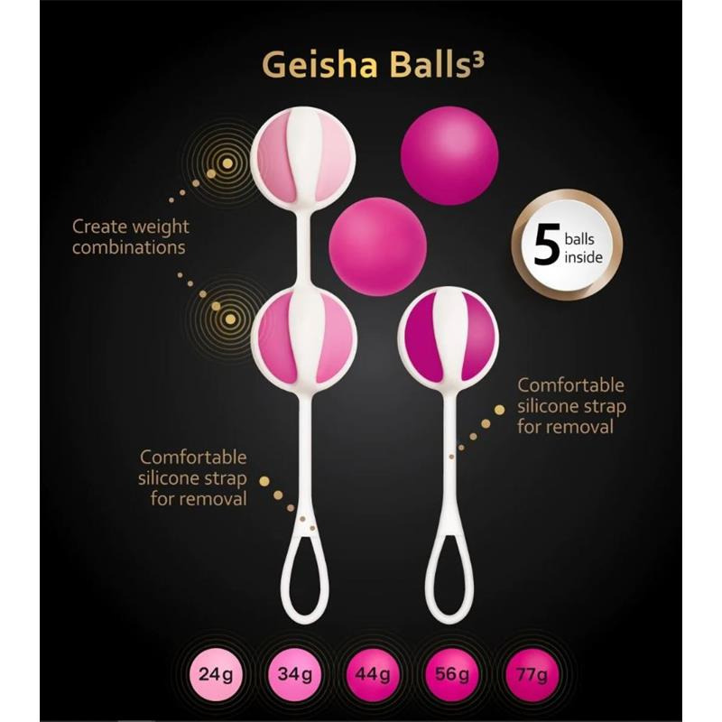 Bolas Chinas Geisha 3 Rosa