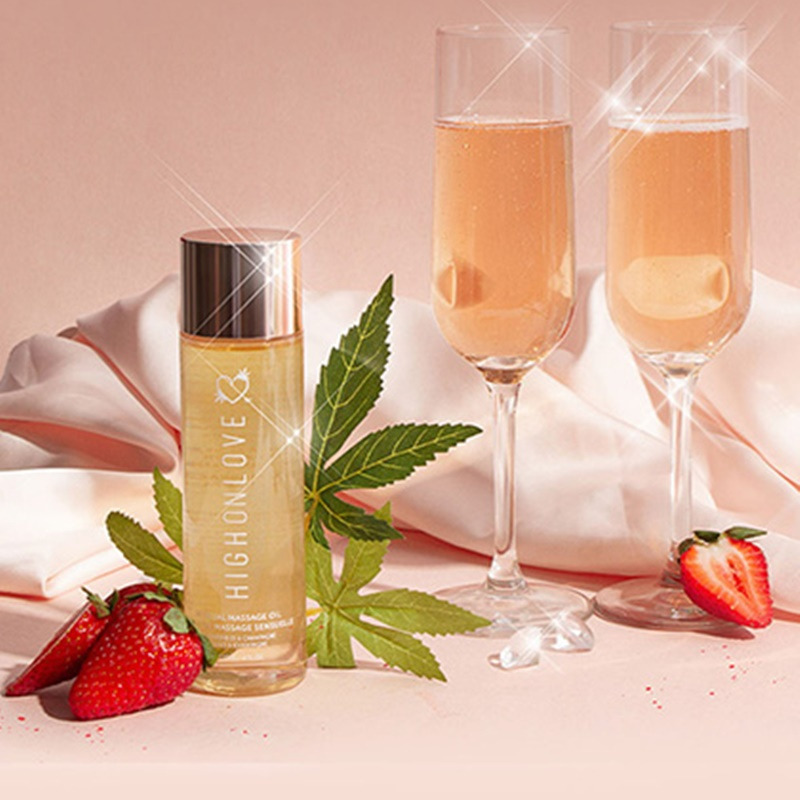 Aceite de Masaje Sensual Fresas y Champagne 120 ml