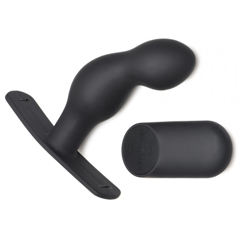 Plug Prostático Vibrador con Mando y con Arnés