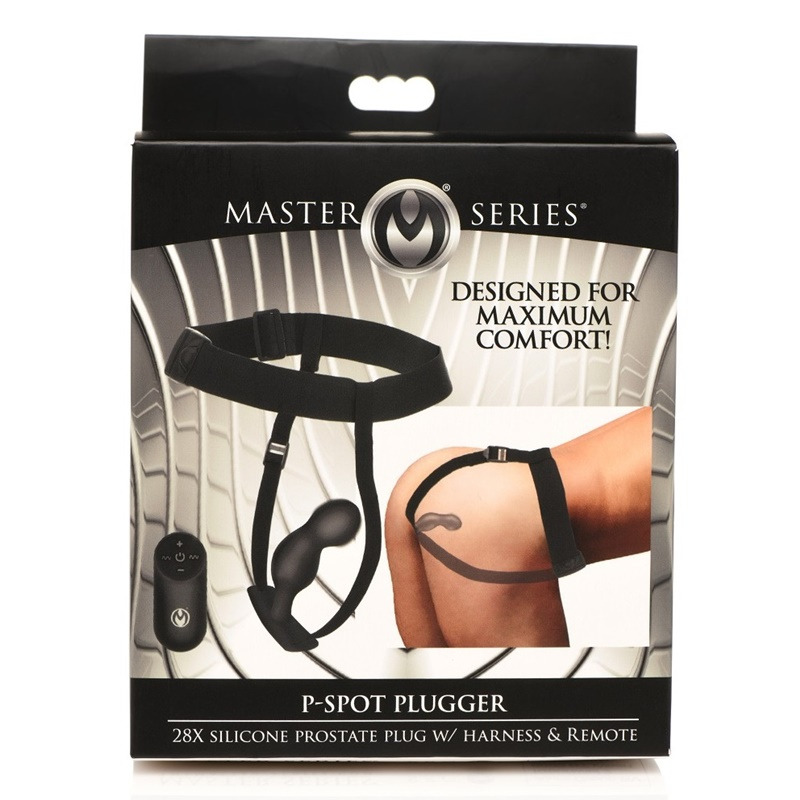 Plug Prostático Vibrador con Mando y con Arnés