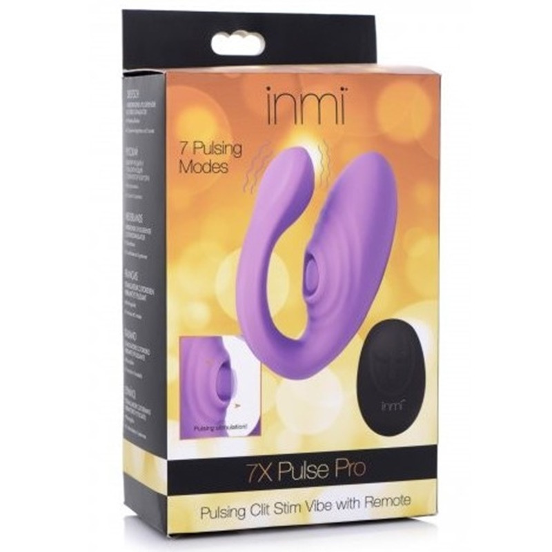 Vibrador Doble con Mando Lila