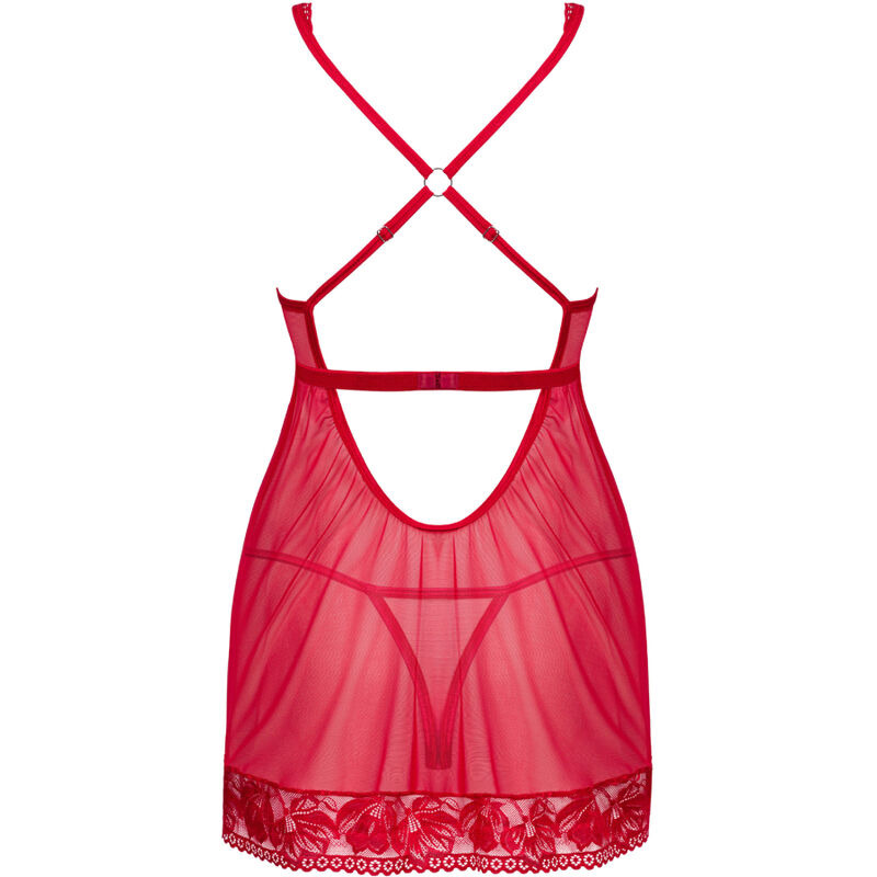 Lacelove Babydoll & Tanga Rojo