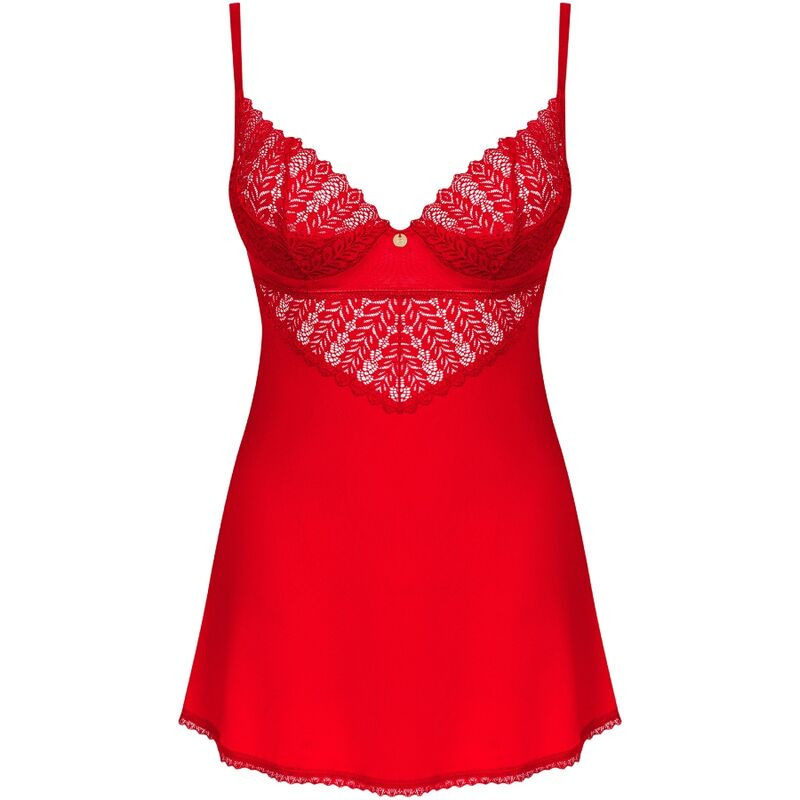 Ingridia Chemise & Tanga Rojo