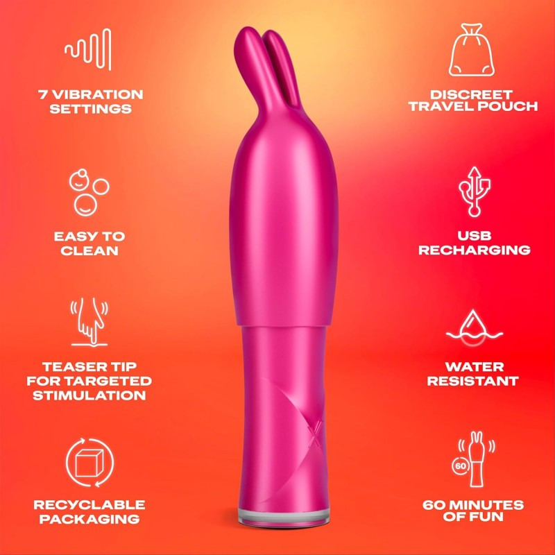 Vibe & Tease Conejito vibrador 2 en 1