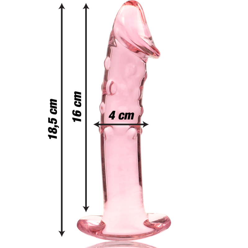 Dildo Cristal Modelo 19 Rosa