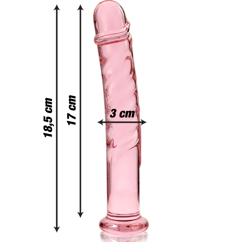 Dildo Cristal Modelo 16 Rosa