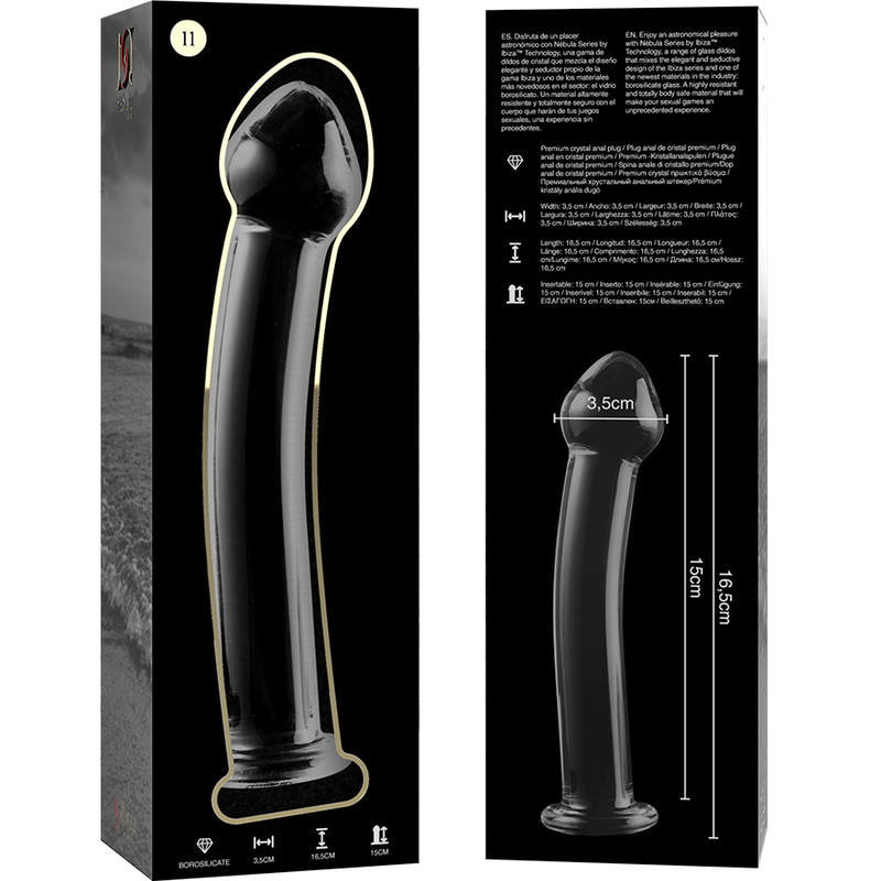 Dildo Cristal Modelo 11 Transparente