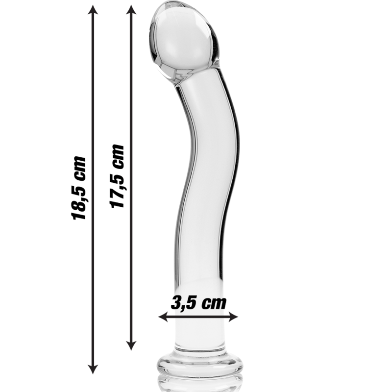 Dildo Cristal Modelo 18 Transparente