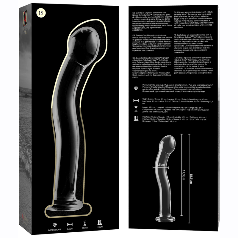 Dildo Cristal Modelo 18 Transparente