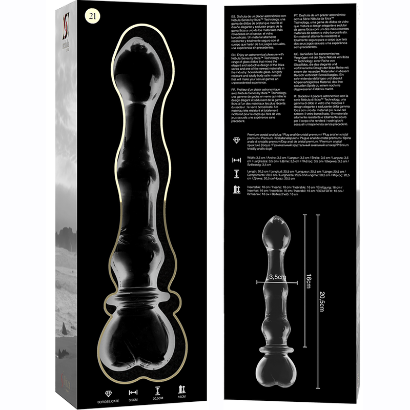 Dildo Cristal Modelo 21 Transparente