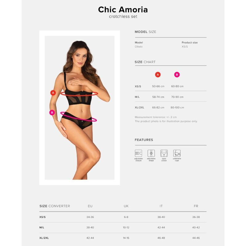 Chic Amoria Set 2 Piezas Sin Copa