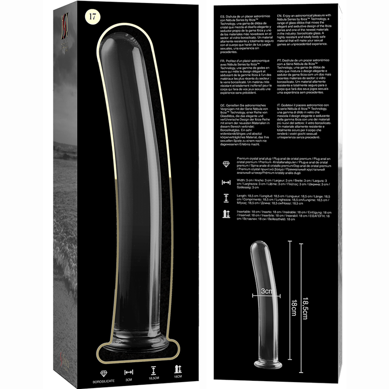 Dildo Cristal Modelo 17 Transparente