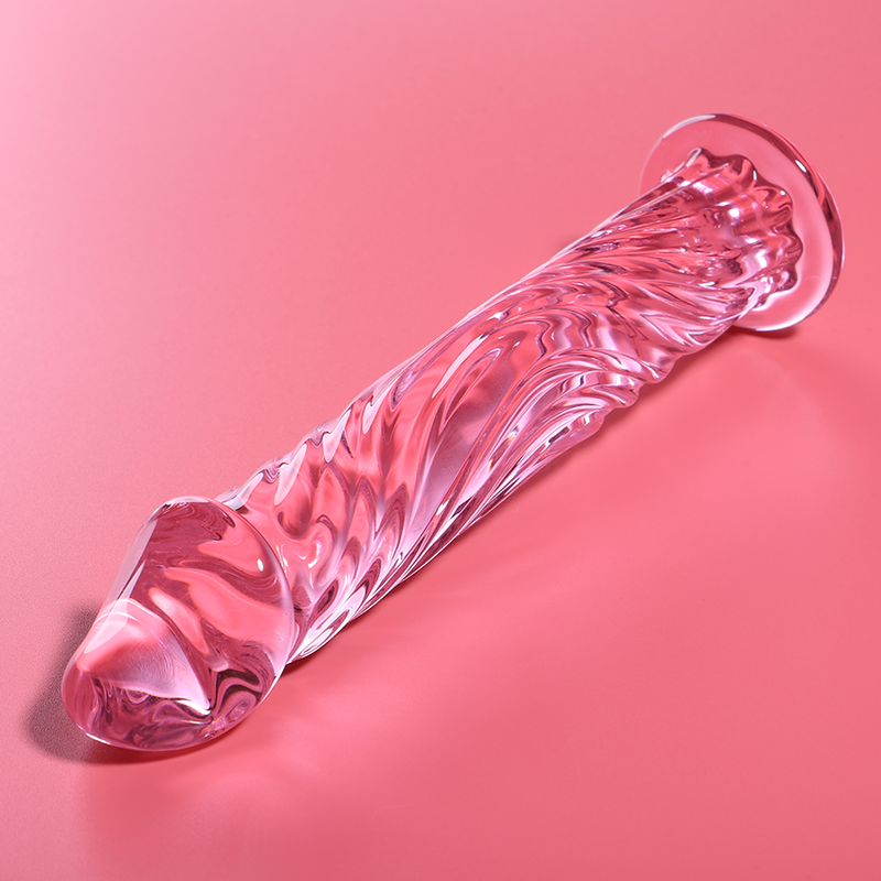 Dildo Cristal Modelo 12 Rosa