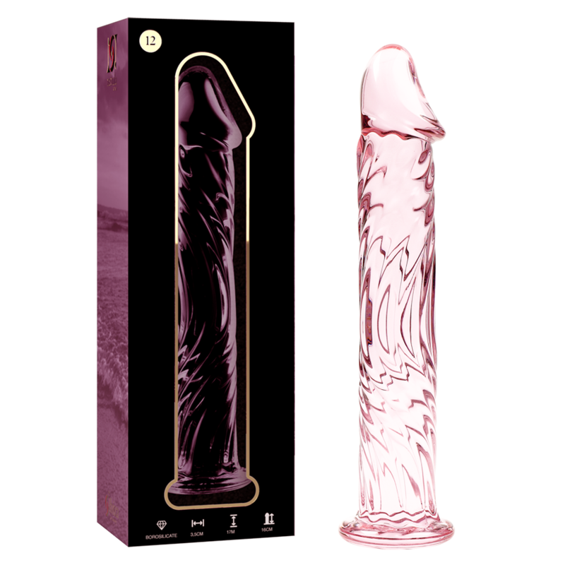 Dildo Cristal Modelo 12 Rosa