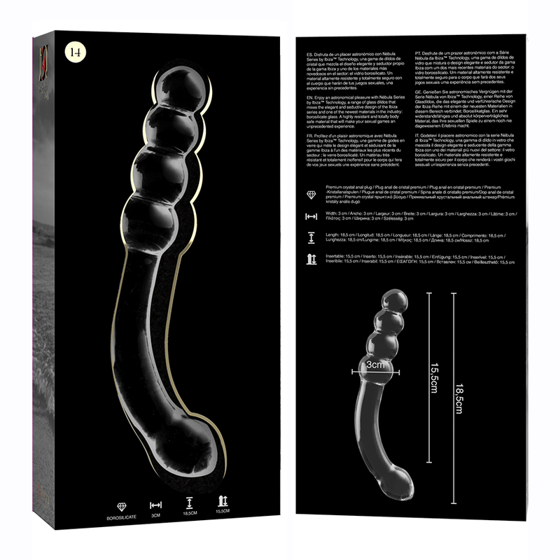 Dildo Cristal Modelo 14 Transparente