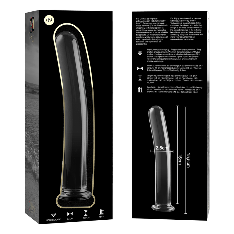 Dildo Cristal Modelo 9 Transparente