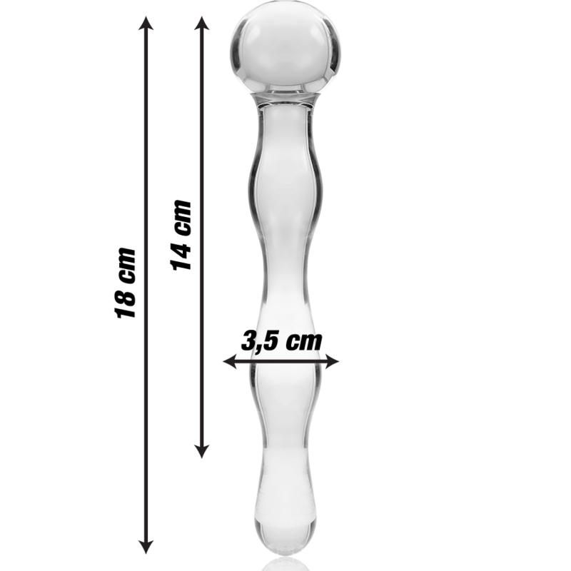 Dildo Cristal Modele 13 Transparente