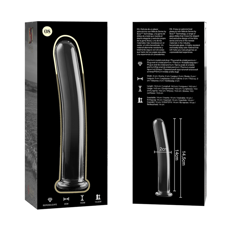 Dildo Cristal Modelo 8 Transparente